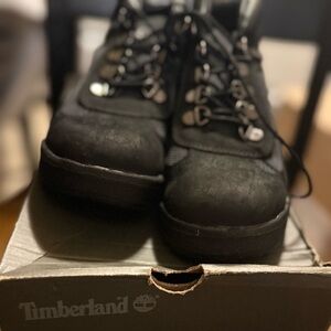 Timberland Boys’ Black Hiking Boots